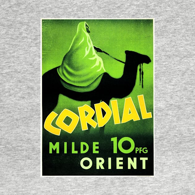 CORDIAL MILDE ORIENT 10PFG Bedouin Riding Camel German Cigarettes Advertising by vintageposters